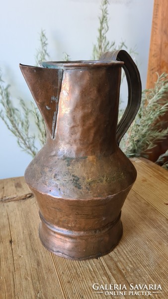 Rustic copper jug