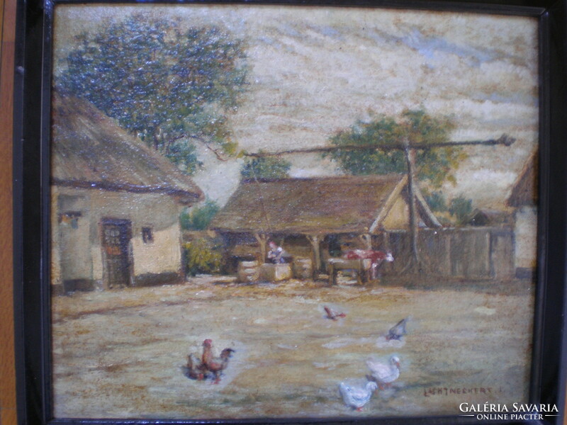Marked painting. Mid-20th century