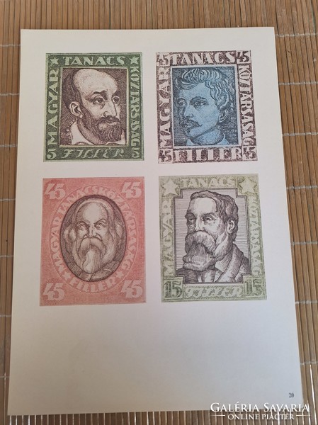 The art of the Hungarian Council Republic. 1. HUF 2,500 per piece.