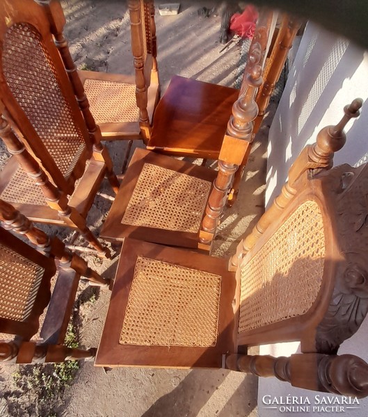 6 wicker chairs