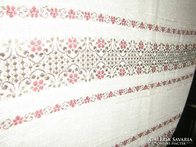 Pair of beautiful floral woven curtains