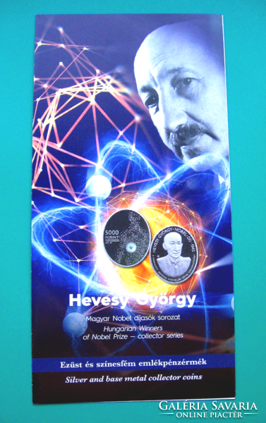 2018 - György Hevesy received the Nobel Prize 75 years ago - silver HUF 5,000 - pp - with certificate