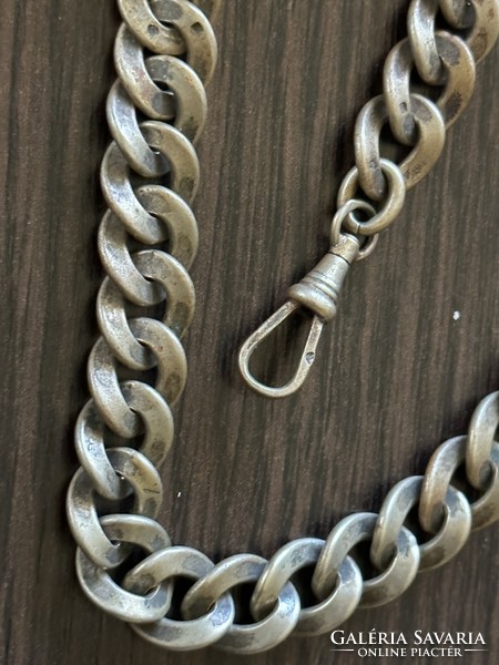 Antique solid pocket watch chain