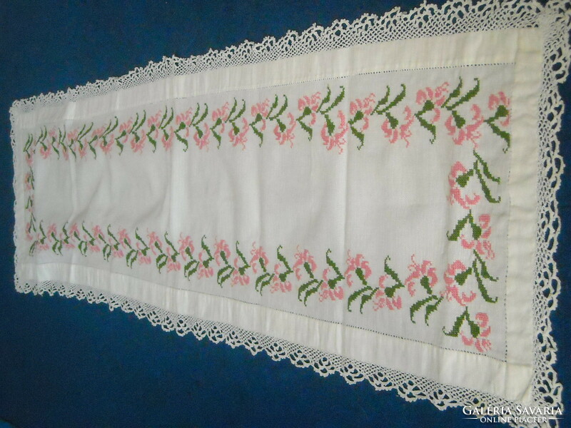 Antique embroidered runner