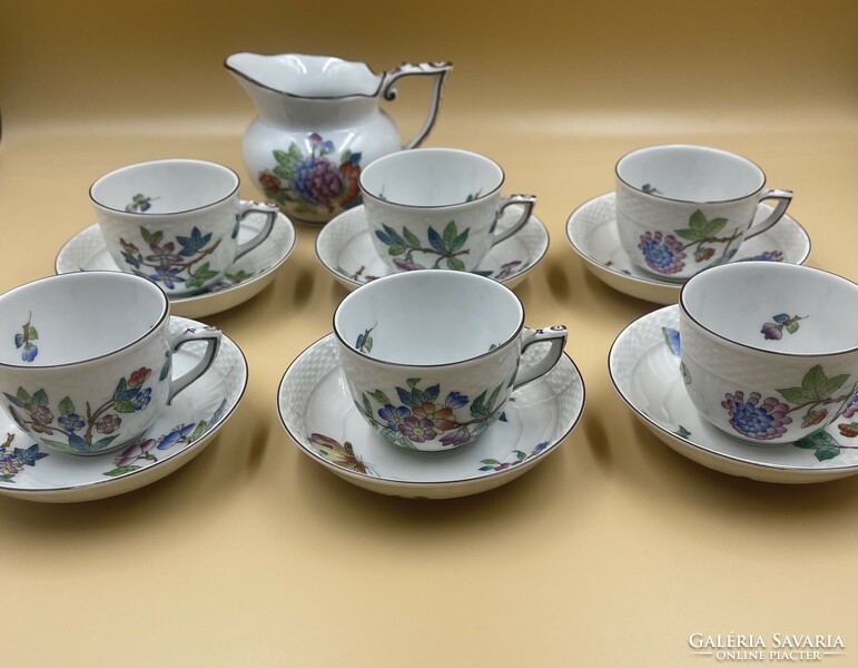 Coffee set with Victorian pattern from Old Herend