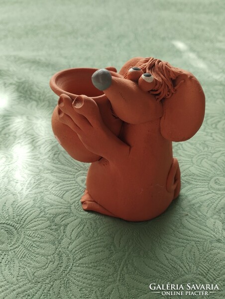 Clay ceramic mouse