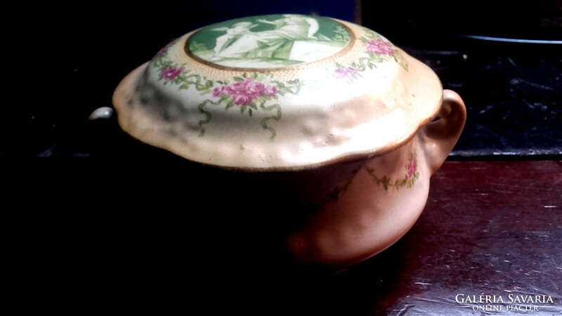 English adam's &sons semi-porcelain bonbonier - art&decoration