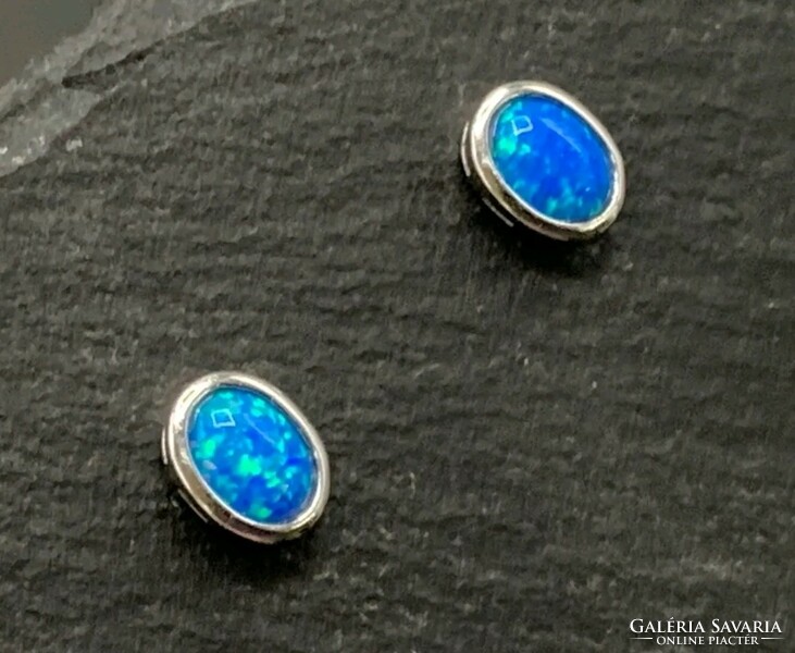 Blue opal gemstone, sterling silver set /925/ - new, many handcrafted jewelry!