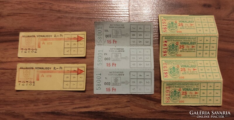 Unused line tickets in one