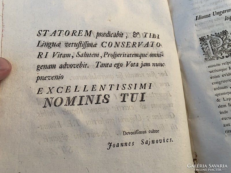 János Sajnovics is proof that the Hungarian and Lapp languages have the same Holy Saturday in 1770