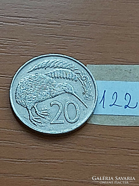 New Zealand new zealand 20 cents 1978 kiwi bird, ii. Erzsébet, copper-nickel 122.
