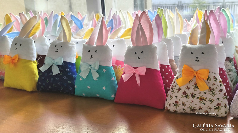 Textile bunny, rabbit (more colors)