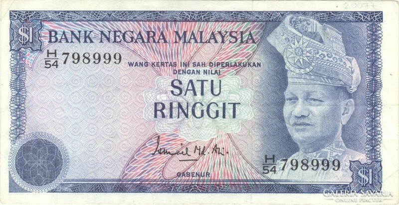 1 ringgit 1972-76 Malaysia Malajzia