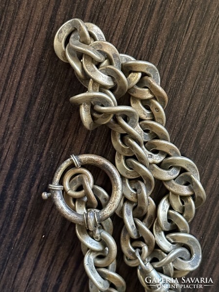 Antique solid pocket watch chain