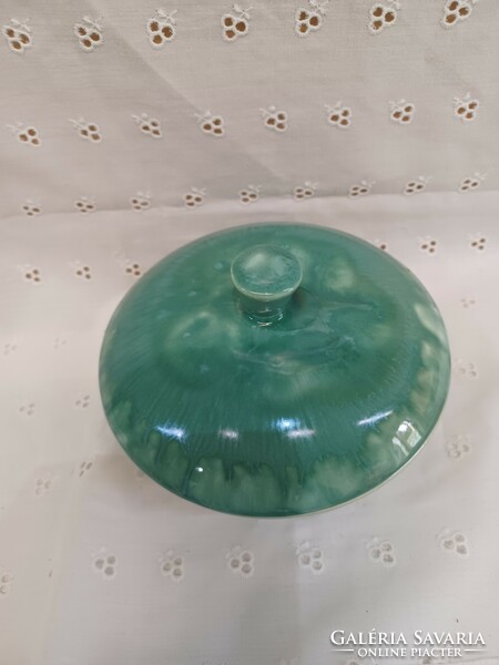 Green ceramic bonbonier