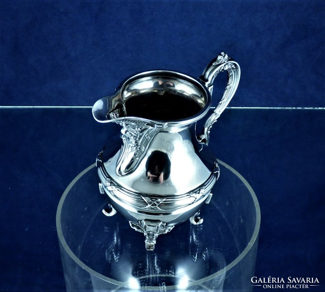 Dreamy, antique silver cream pourer, Paris, ca. 1880!!!