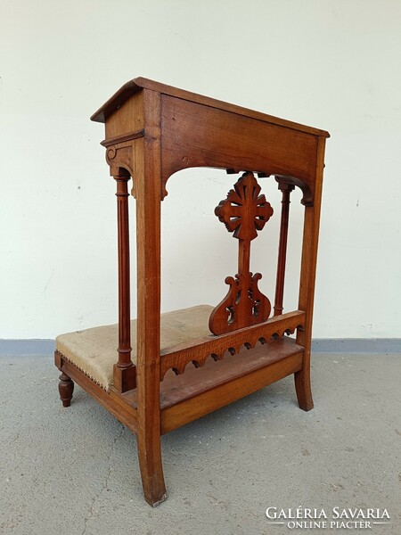 Antique kneeling prayer chair Renaissance furniture prayer chair hardwood carved prayer stool Christian 608 8545