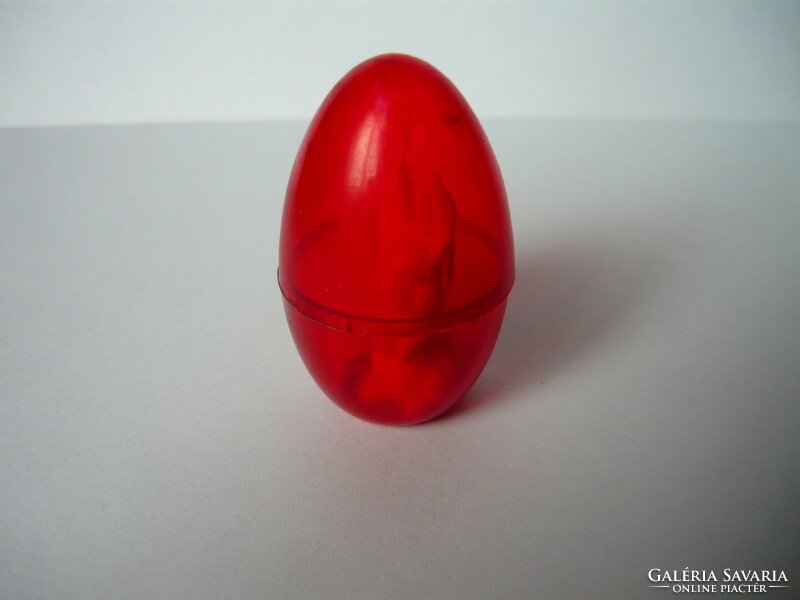 Retro plastic egg with bunny
