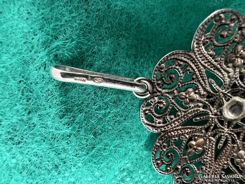 Vintage Hungarian silver pendant