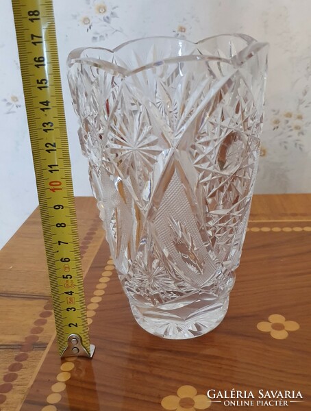 Flawless Czech crystal vase