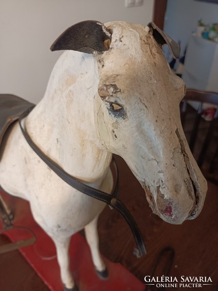 Paper mache horse sculpture