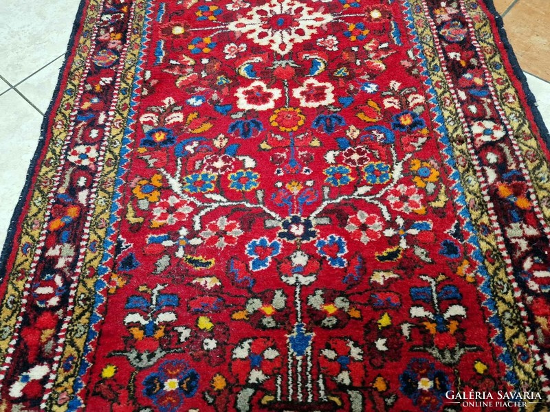 Iranian Hussianabad hand-knotted 100x230 cm wool Persian rug bfz591