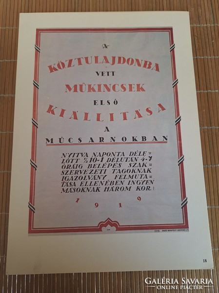 The art of the Hungarian Council Republic. 1. HUF 2,500 per piece.
