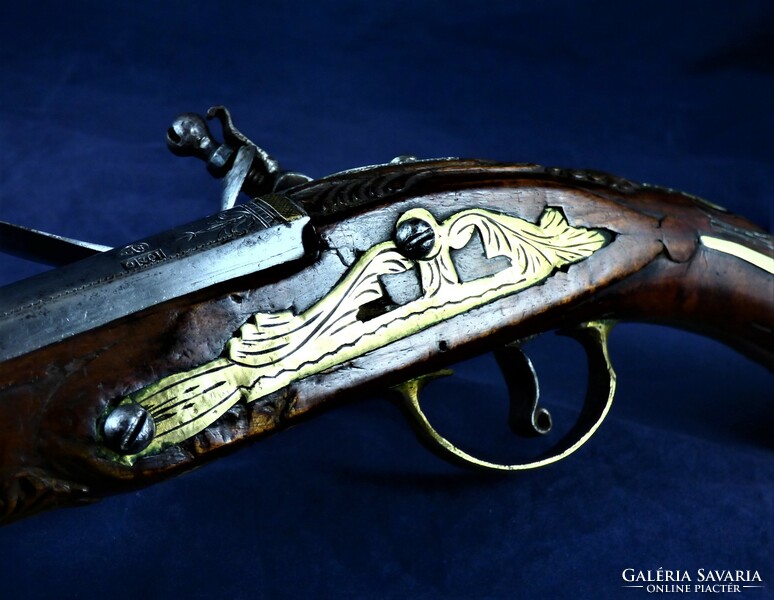Stunning front-loading, flintlock pistol, Turkish, ca. 1750!!!
