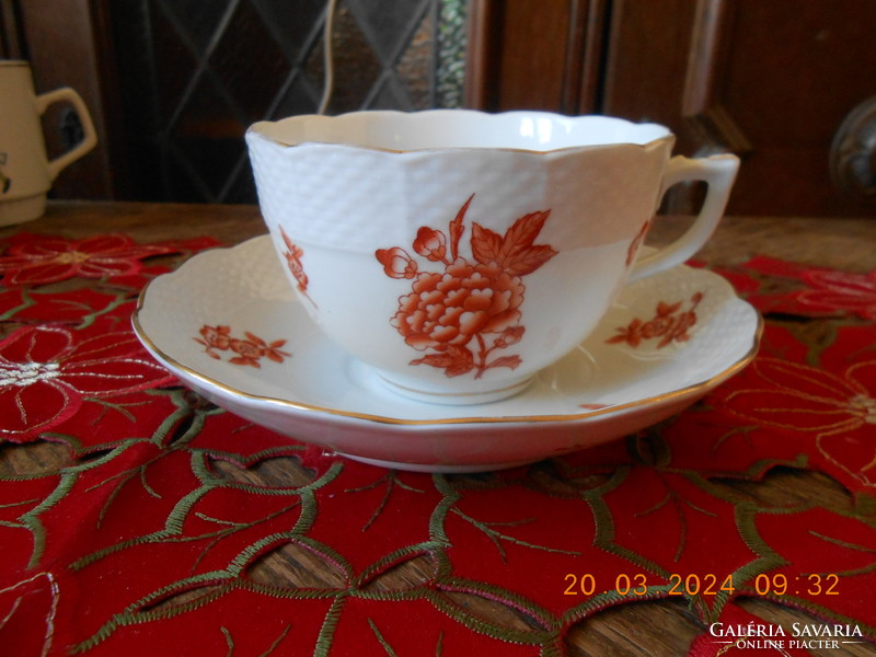 Herend Eton orange tea cup
