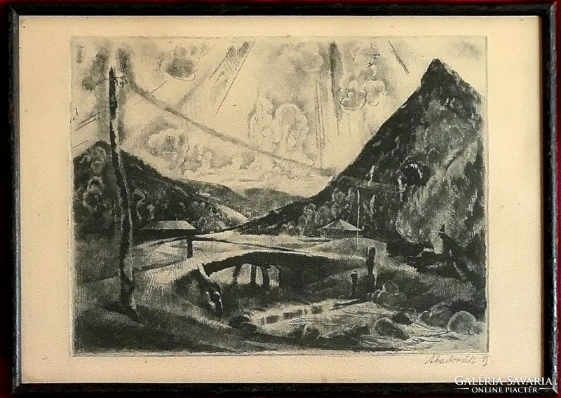 Vilmos Aba-novak (1894 - 1941): bridge on the upper mine