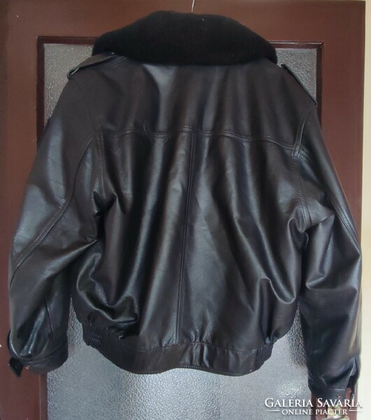 Police leather jacket