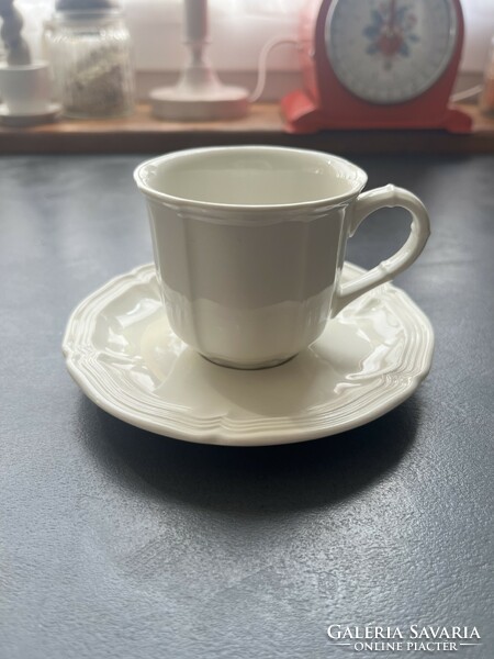 Off-white villeroy & boch manoir premium porcelain coffee set