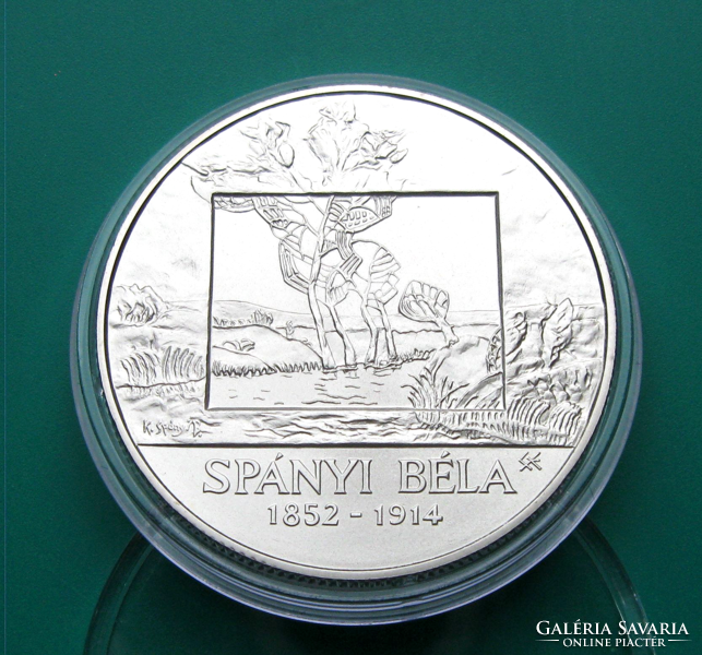 2014 - Béla Spányi 2000 ft non - ferrous metal commemorative coin - capsule