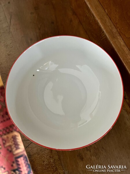 Alföldi porcelain compote bowl with cherry pattern 13 cm