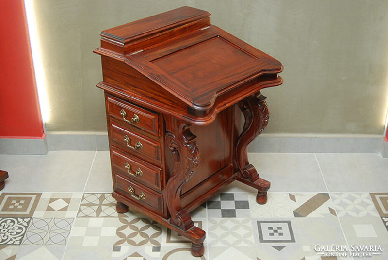 Davenport desk secretary in mahogany wood