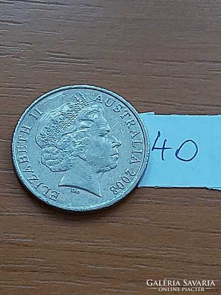 Australia 20 cents 2008 platypus, copper-nickel, ii. Queen Elizabeth 40.