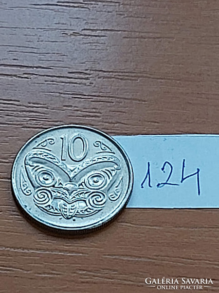 New Zealand new zealand 10 cents 2002 Maori mask, copper-nickel, ii. Elizabeth 124.