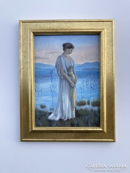 Small oil painting in a nice frame