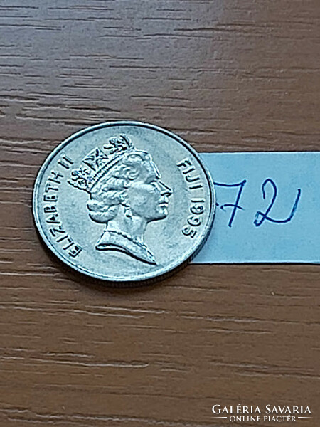 FIJI FIDZSI SZIGETEK 10 CENT 1995 Nikkellel borított acél, II. Erzsébet királynő  72.