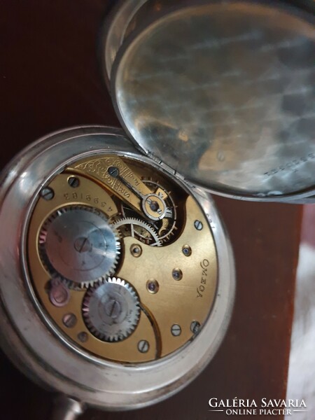 Silver omega pocket watch!