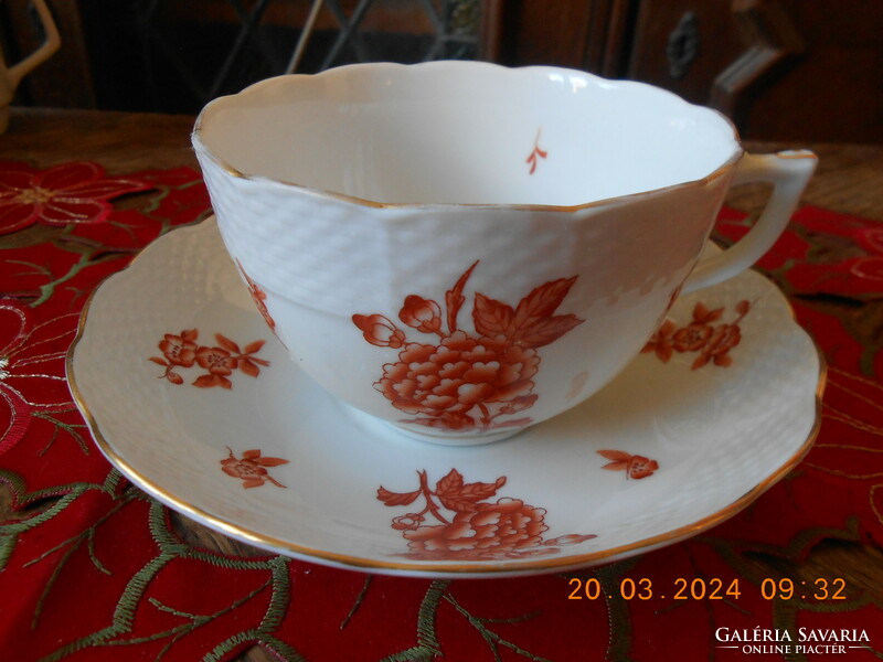 Herend Eton orange tea cup