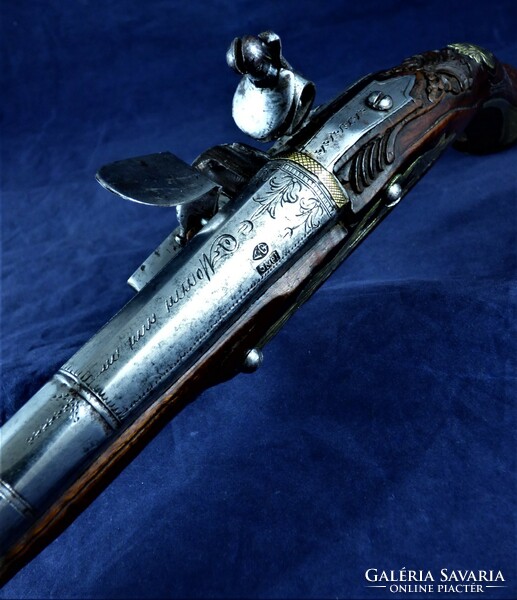 Stunning front-loading, flintlock pistol, Turkish, ca. 1750!!!
