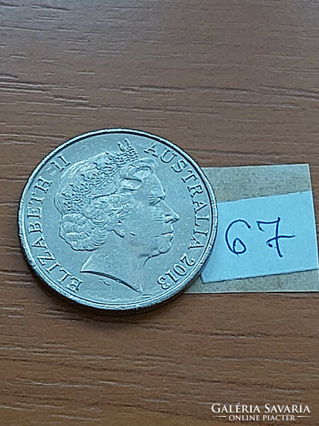 AUSZTRÁLIA 20 CENT 2013  Kacsacsőrű emlős, Réz-nikkel, II. Erzsébet királynő  67.