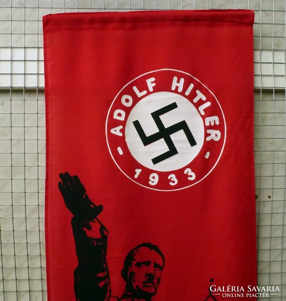 2. Cf. Nazi German flag. The material is canvas
