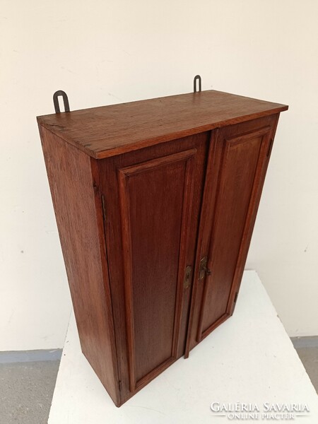 Antique small medicine wall cabinet, wooden cabinet, no lock, 618 8573