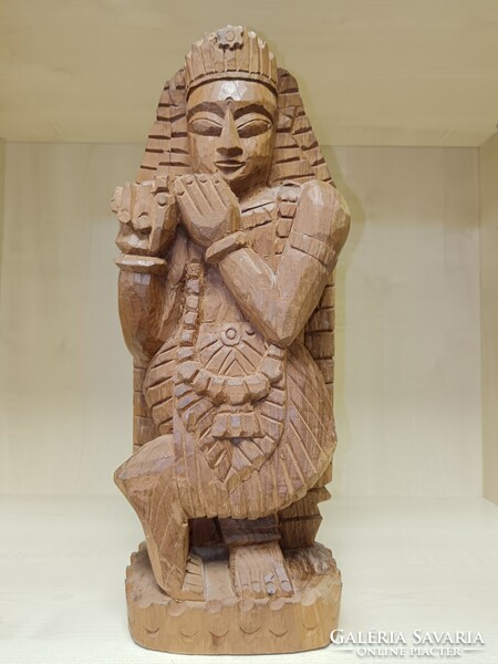 Carved Inca statue