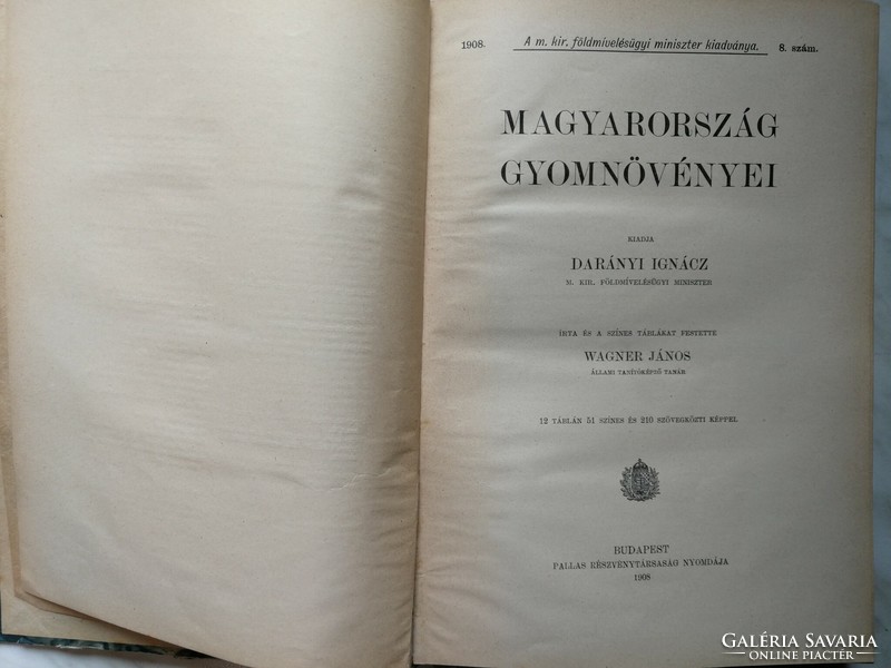 Wagner János: Magyarország gyomnövényei első kiadás.