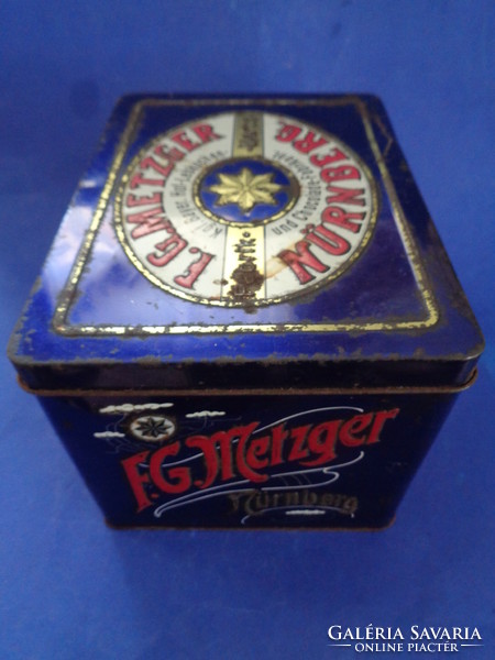 Fg metzger nuremberg royal bavarian court supplier for gingerbread and chocolate jewelry box