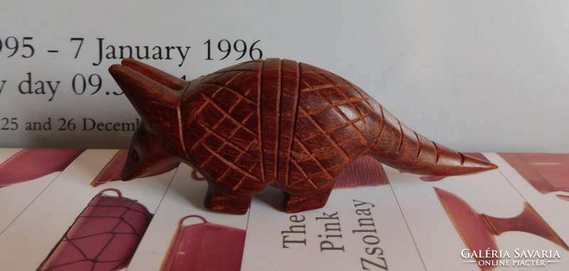 Armadillo carved from tropical wood