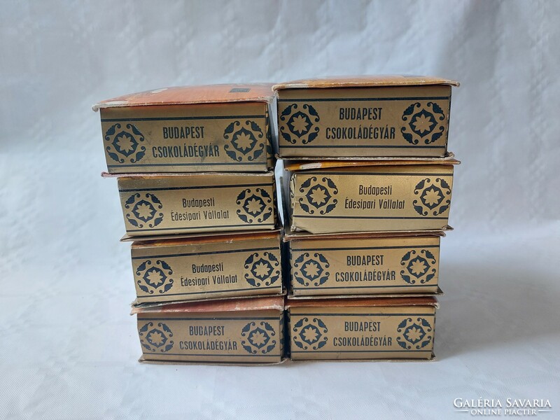 Retro candy box cognac cherry Budapest chocolate factory 8 pcs